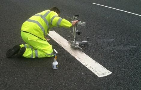 road paint test|testing road markings.